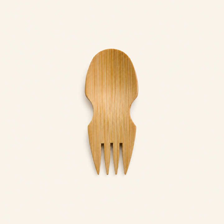 Bamboo Mini Spoon/Fork – 3.5 Inch by Tia Leaf