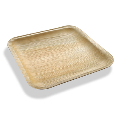 8" Square Palm Leaf Plates - Tia Leaf