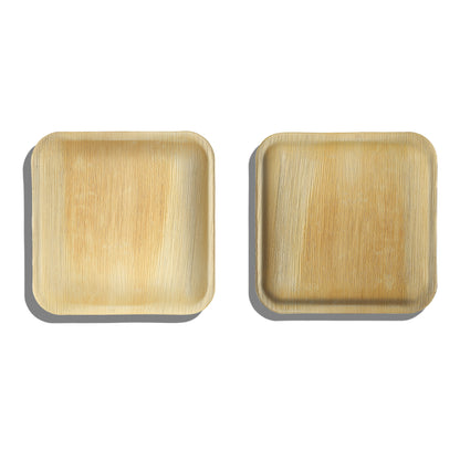 8" Square Palm Leaf Plates - Tia Leaf