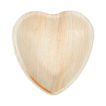 6.5" Heart Shaped Palm Leaf Bowls - Tia Leaf